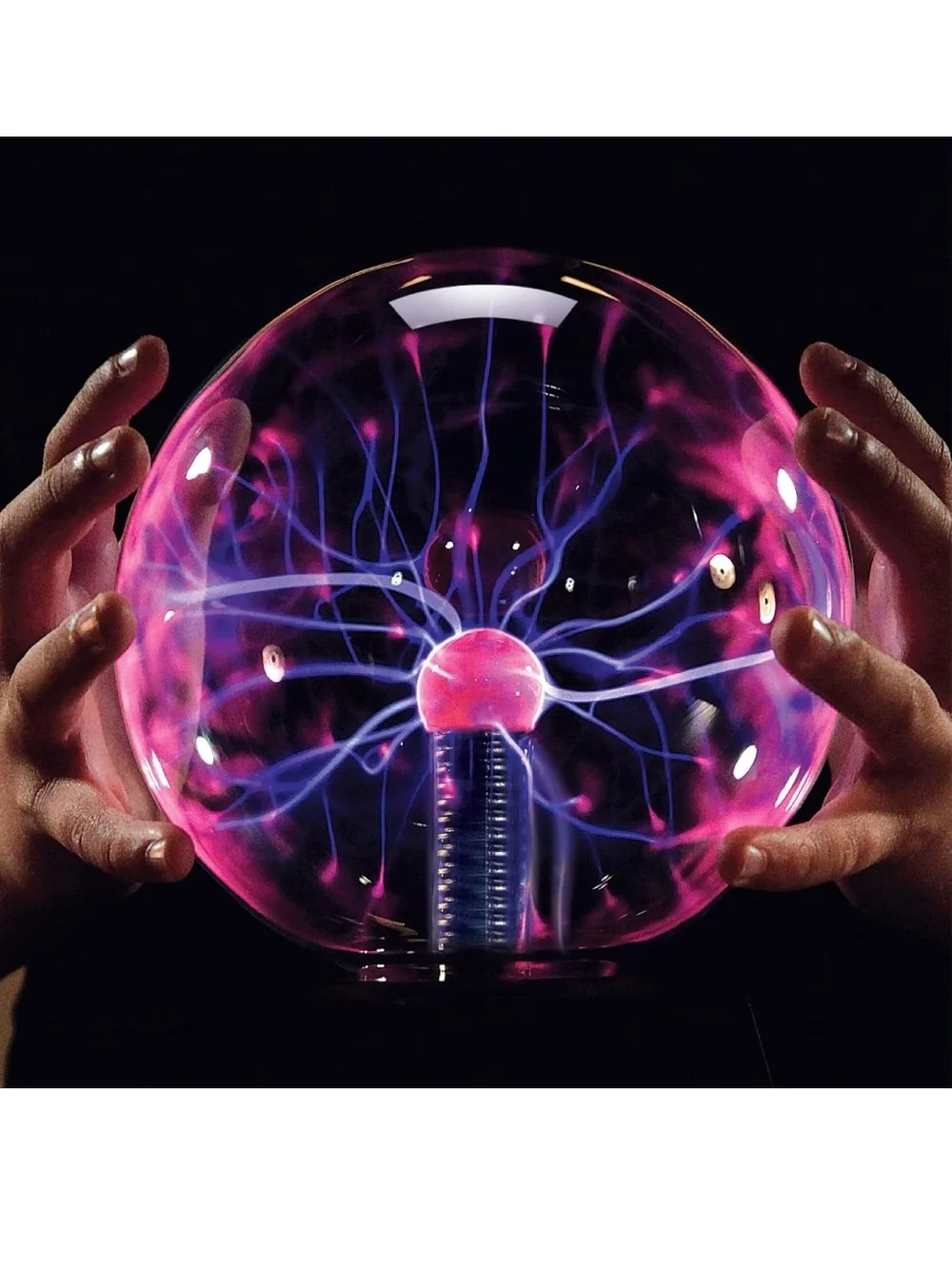 Discovery Plasma Globe Lamp - Purple and Pink Lightning Display NWT In Box